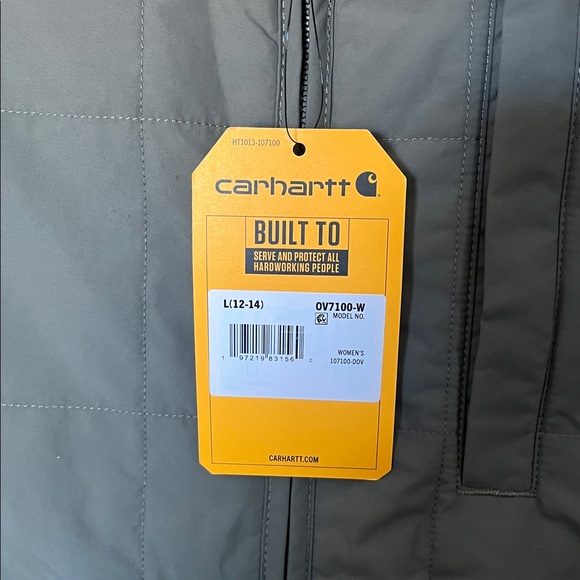 Carhartt Rain Defender Relaxed-Fit Lightweight Insulated Mock-Neck Vest - Picture 2 of 4